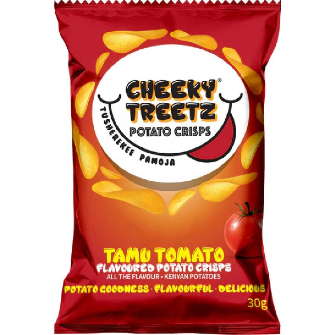 CHEEKY TREETZ POTATO CRISPS TOMATO 150G